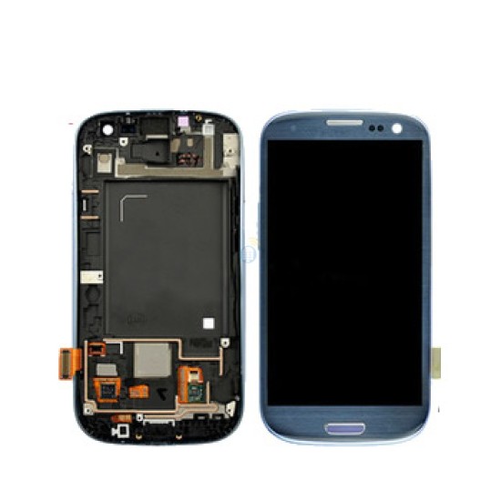 TOUCH+DISPLAY+FRAME SAMSUNG GALAXY S3 I9300 BLUE